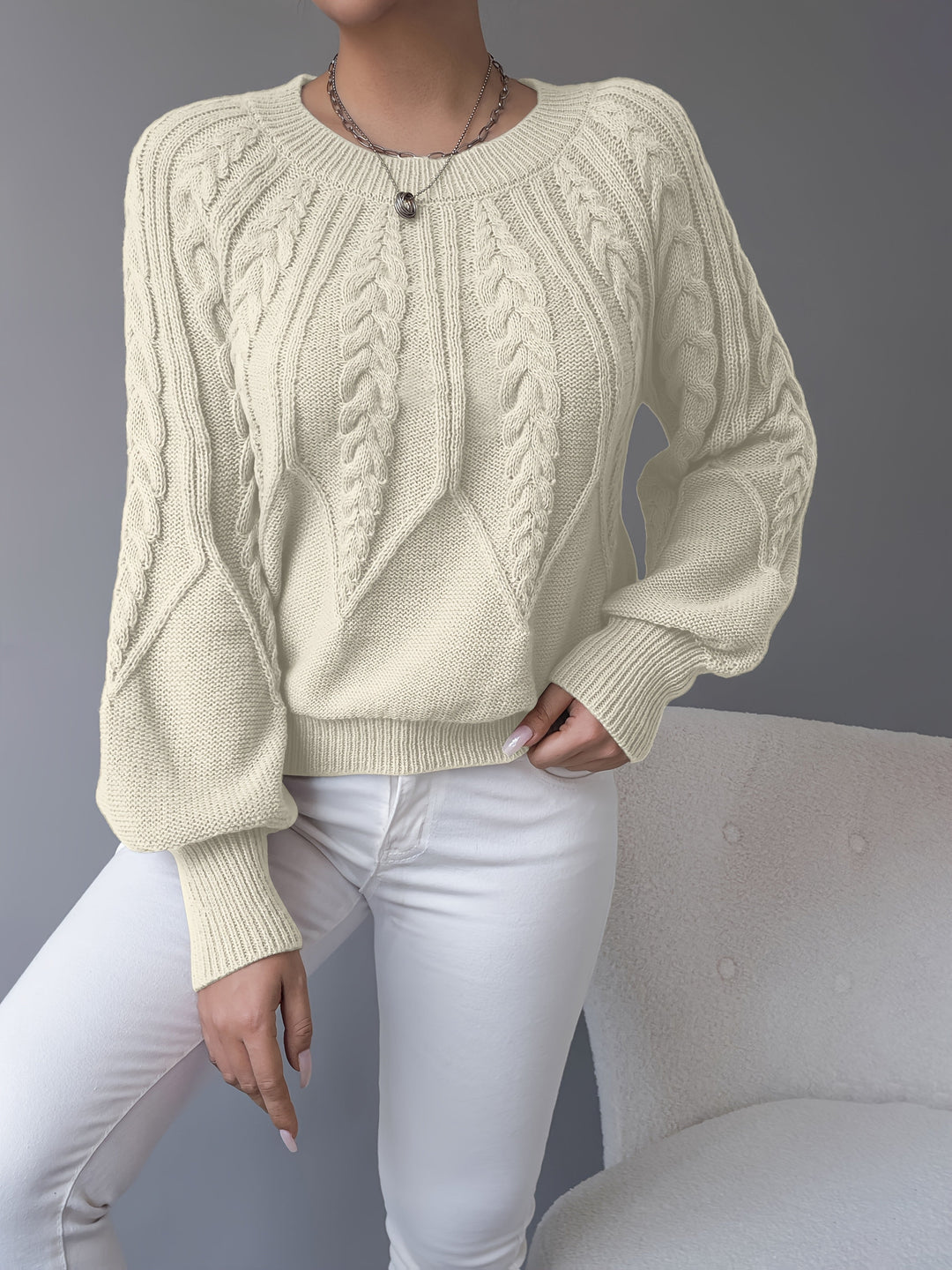Elsie | Cable-Knit Textured Sweater