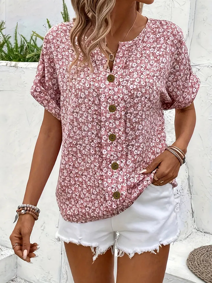 Verna™ | Elegant Floral Blouse – Light, Airy & Effortlessly Chic