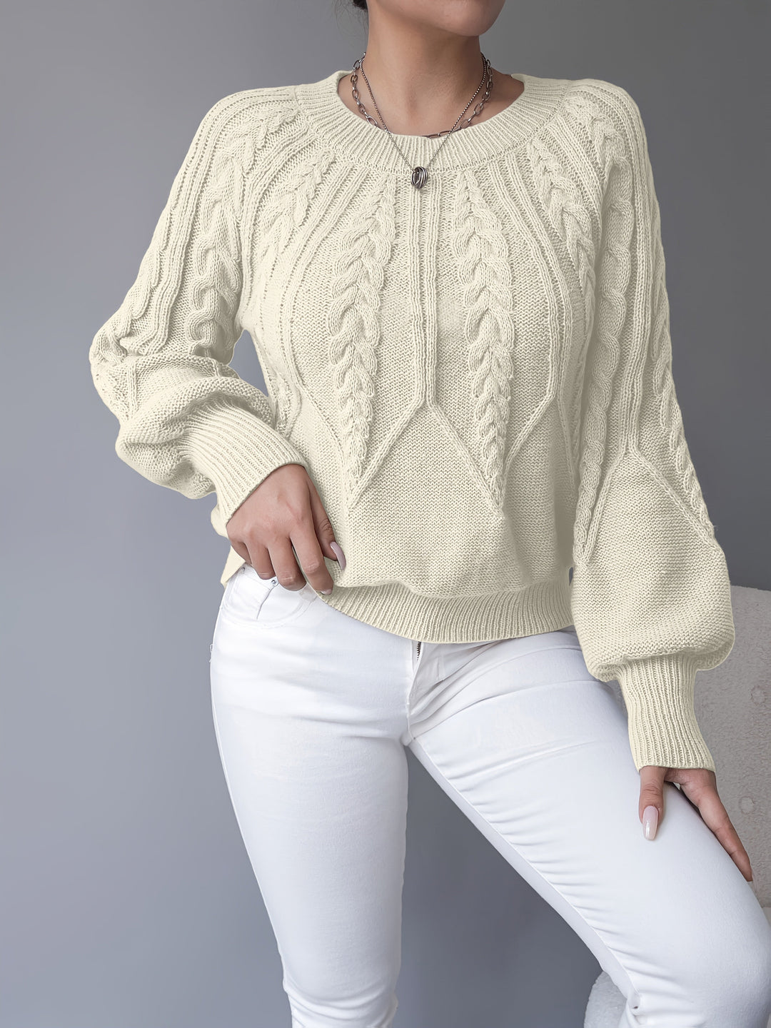 Elsie | Cable-Knit Textured Sweater