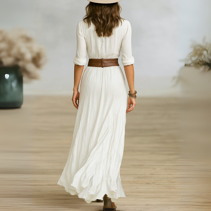Alessia™ | Long Belted Dress