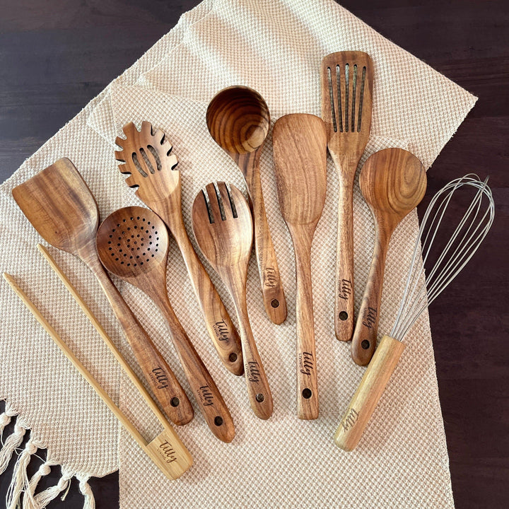 Teak Wooden Utensil Set