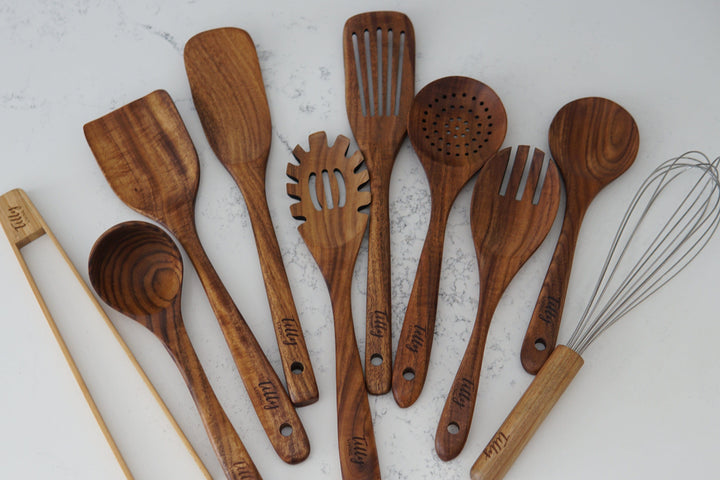 Teak Wooden Utensil Set