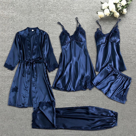 Iris - Sophisticated Satin Pyjama Set for Women