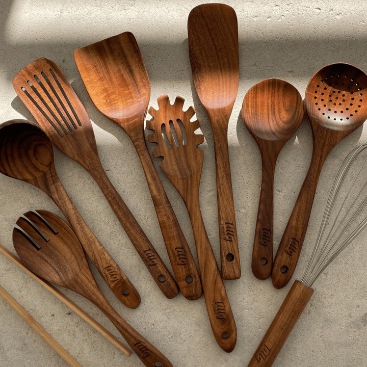 Teak Wooden Utensil Set