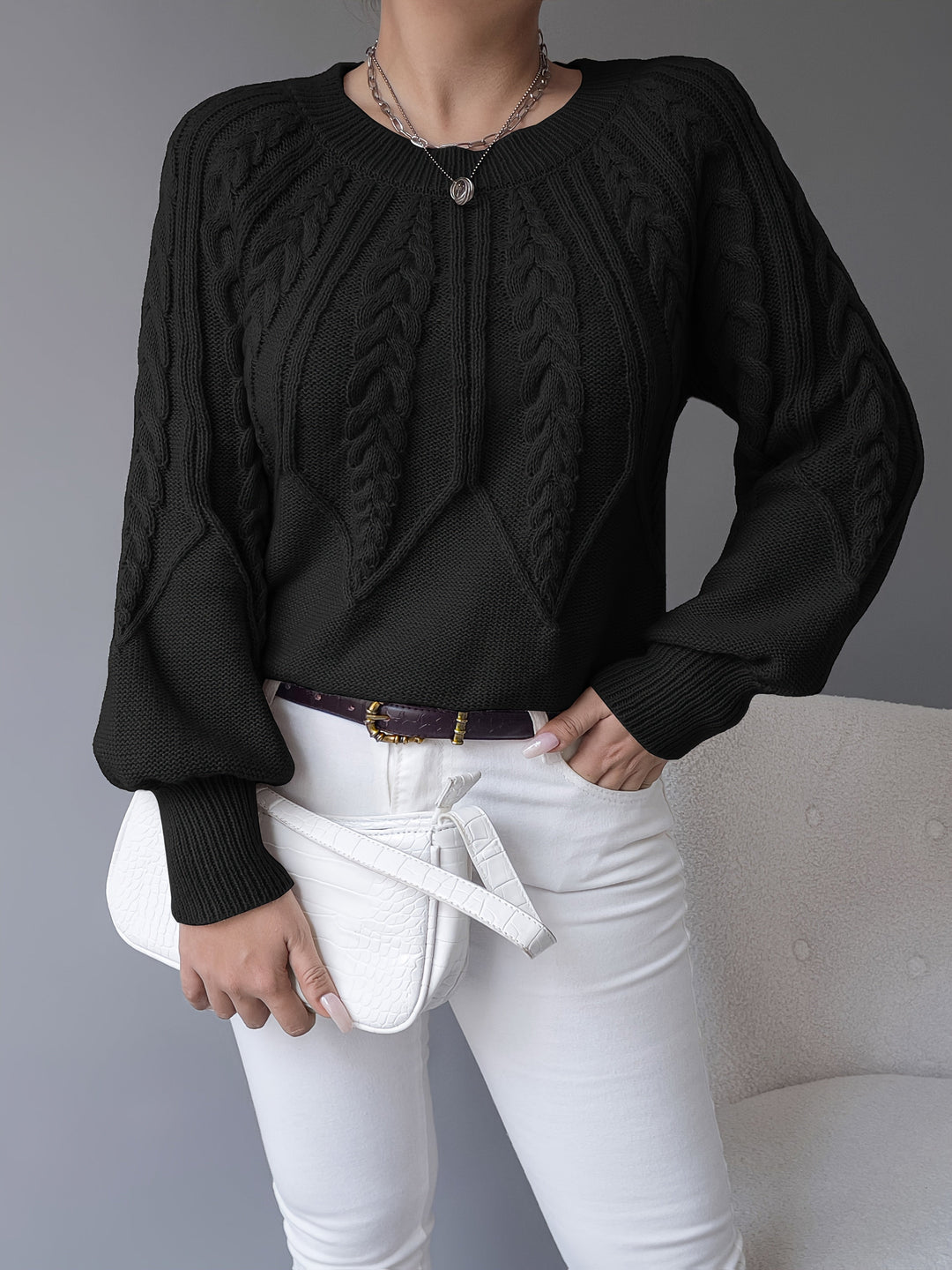 Elsie | Cable-Knit Textured Sweater