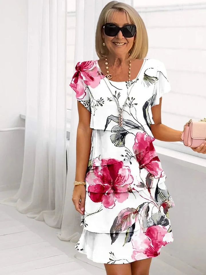 Macey | Ruffled Floral Dress