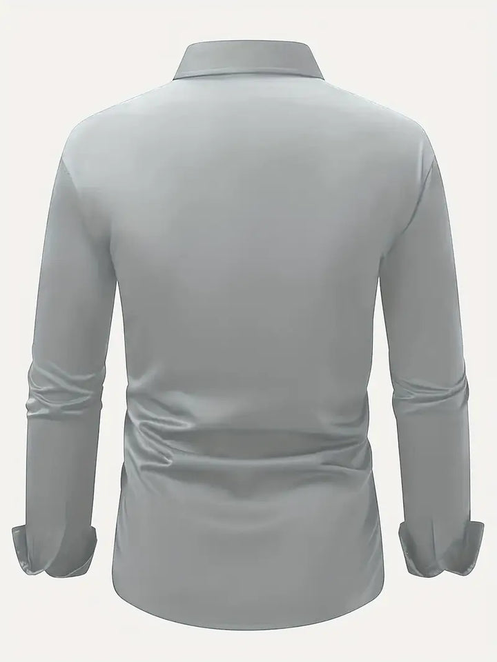 Harry – Men’s Long Sleeve Shirt Slim Fit Breathable Cotton