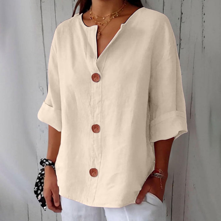 Clara™ Casual Linen Blouse