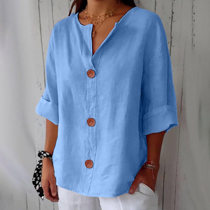 Clara™ Casual Linen Blouse
