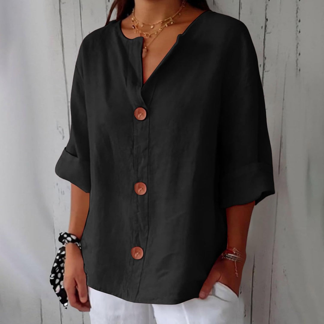 Clara™ Casual Linen Blouse