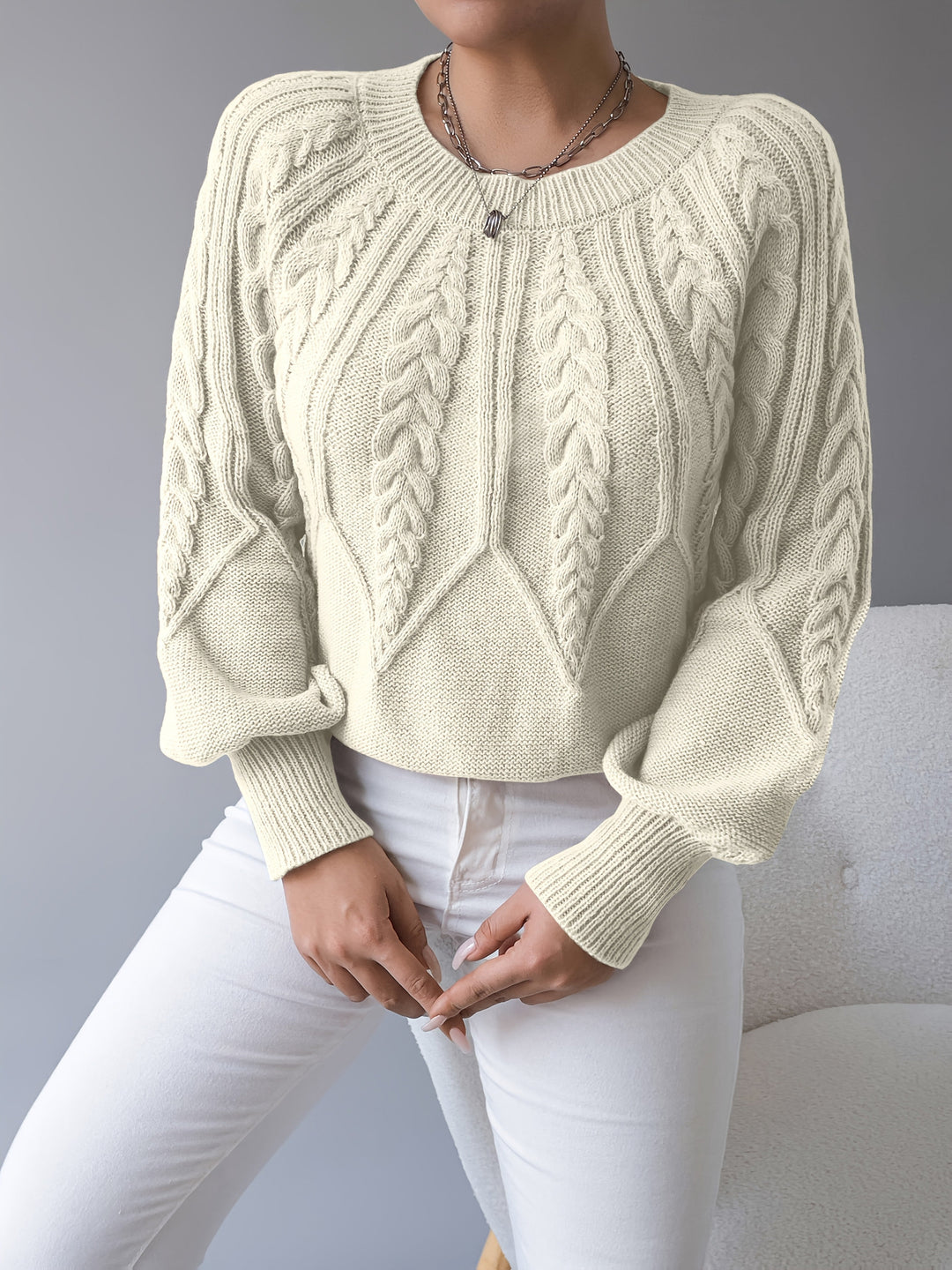 Elsie | Cable-Knit Textured Sweater