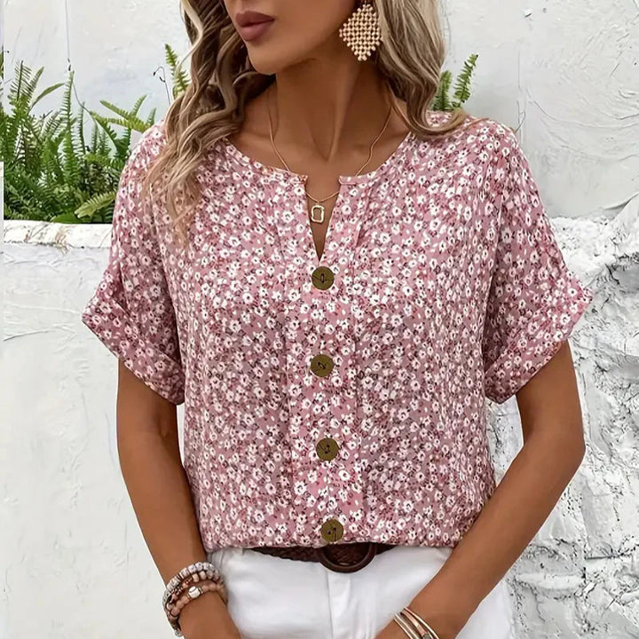 Verna™ | Elegant Floral Blouse – Light, Airy & Effortlessly Chic