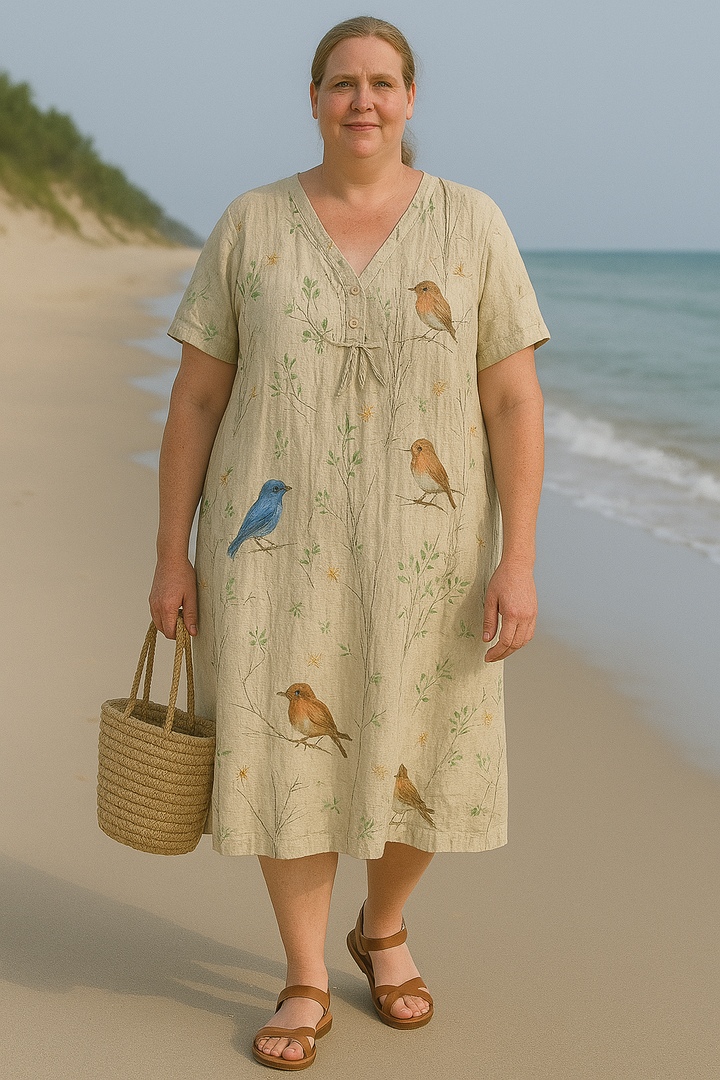 BEGONIA | Floral Tummy-Hiding Dress