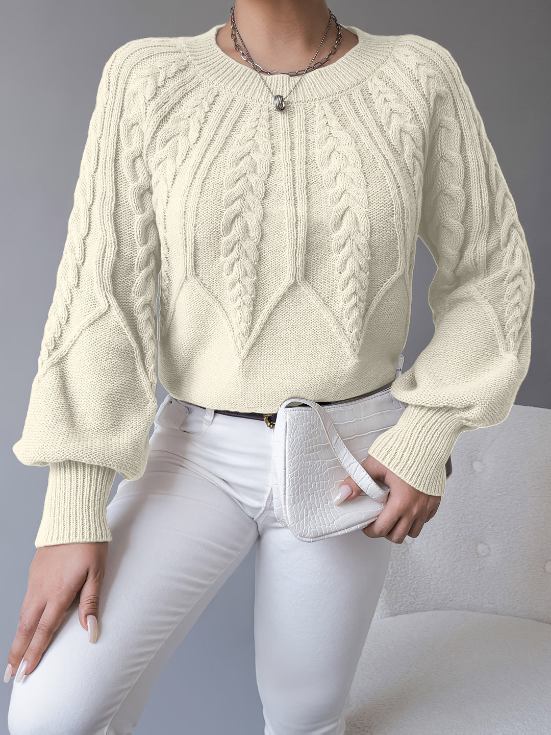 Elsie | Cable-Knit Textured Sweater