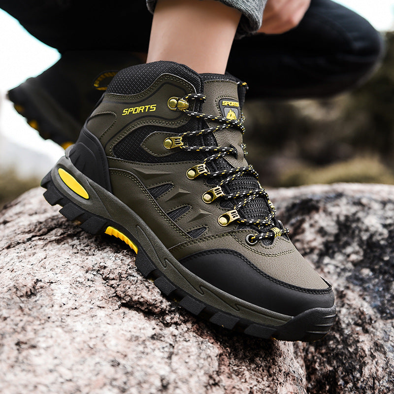 Men’s Mid Height Waterproof Work Boots – Durable Safety Footwear