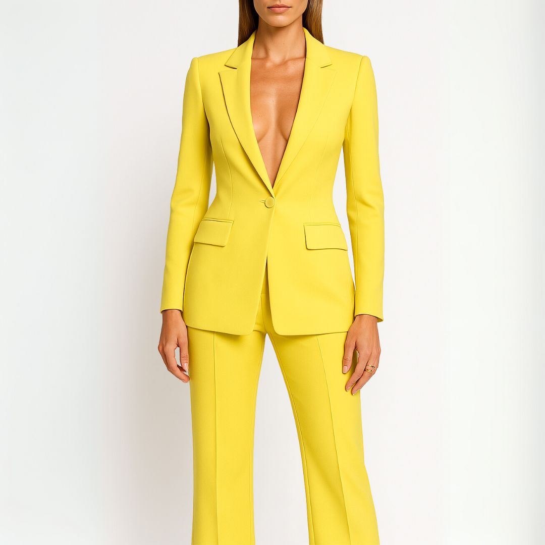 Clara | Chic Formal Suit Set with Tailored Long Blazer for Women