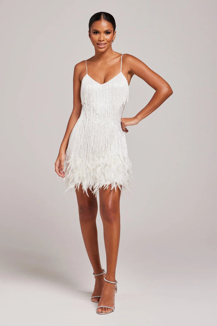 Brielle | Feather Mini Dress