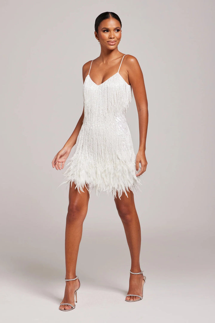 Brielle | Feather Mini Dress
