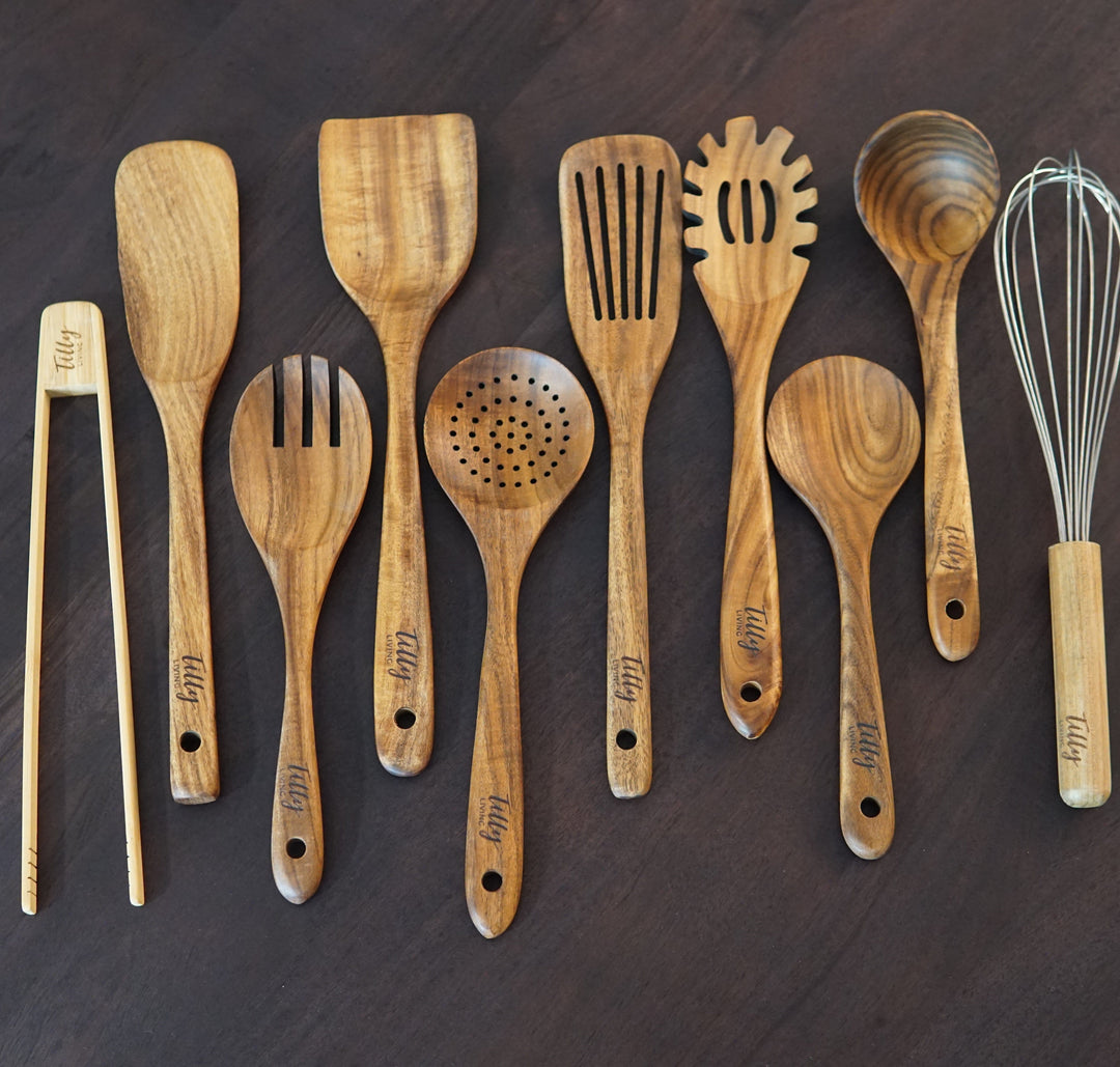 Teak Wooden Utensil Set