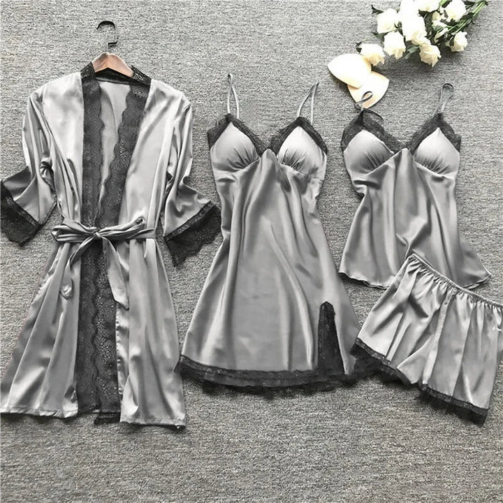 Iris - Sophisticated Satin Pyjama Set for Women