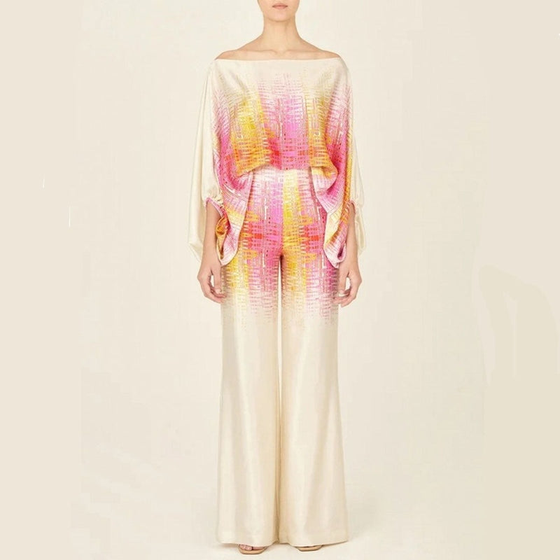 Luxurious Silk Blouse and Pants Set - Ultra Comfortable