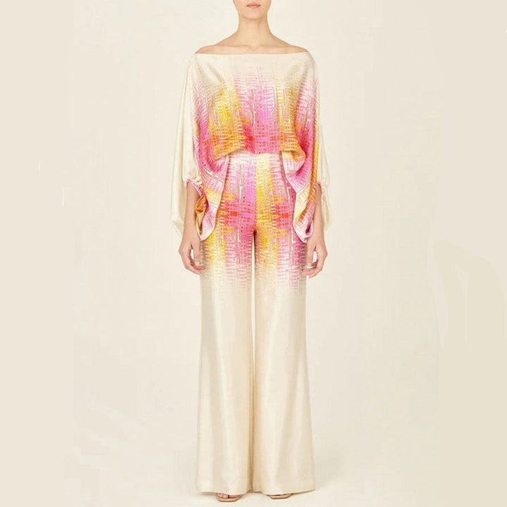 Luxurious Silk Blouse and Pants Set - Ultra Comfortable