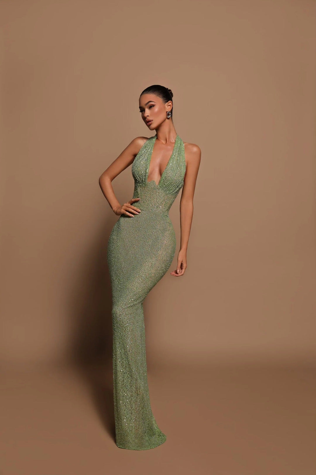Leonie | Emerald Allure Dress