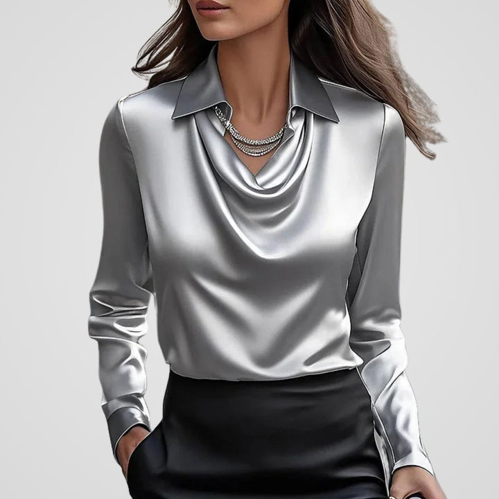 Malvina | Elegant Satin Blouse