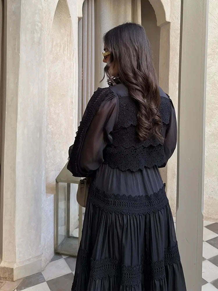 Lyna - Embroidery Maxi Dress