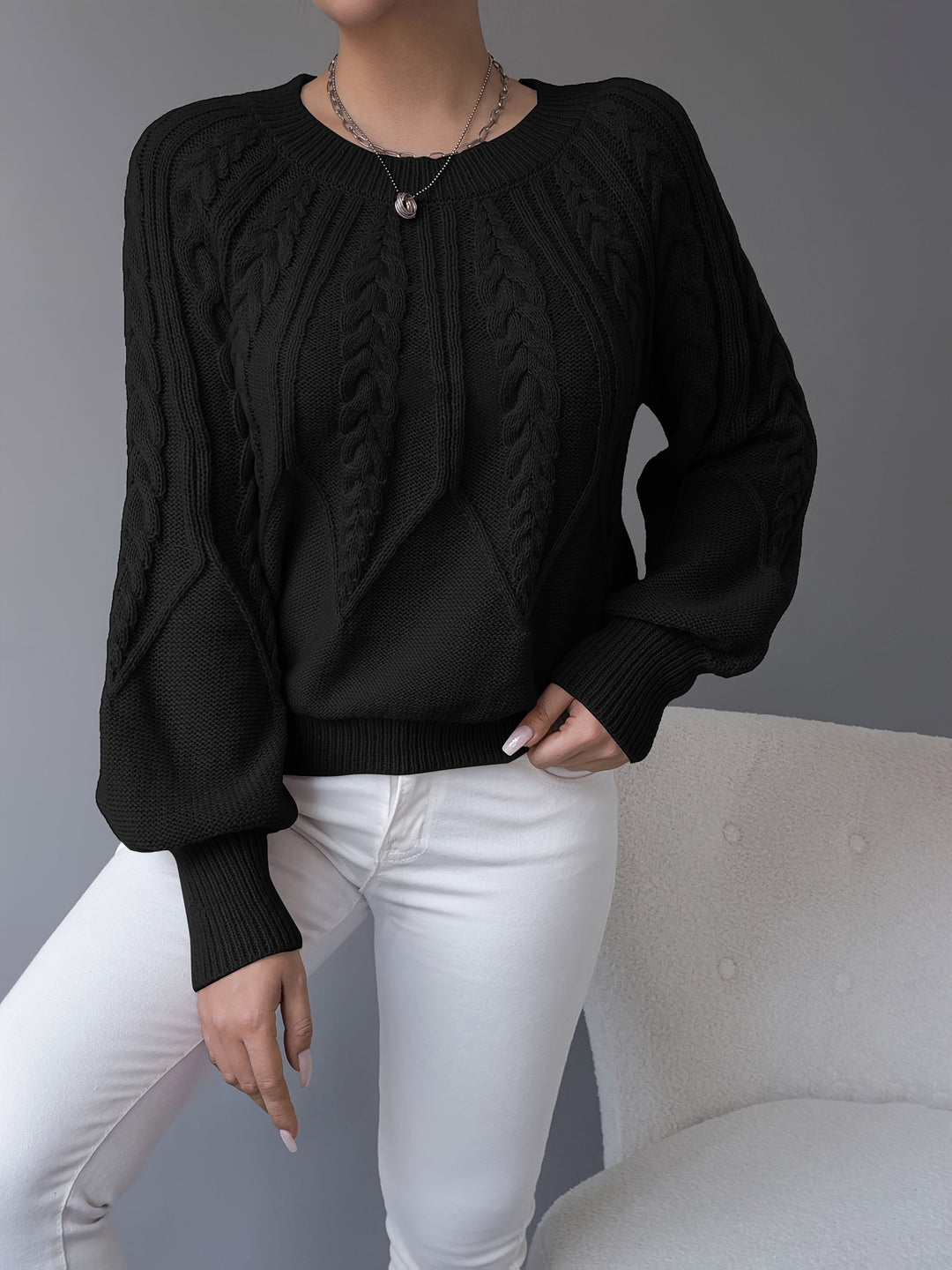 Elsie | Cable-Knit Textured Sweater