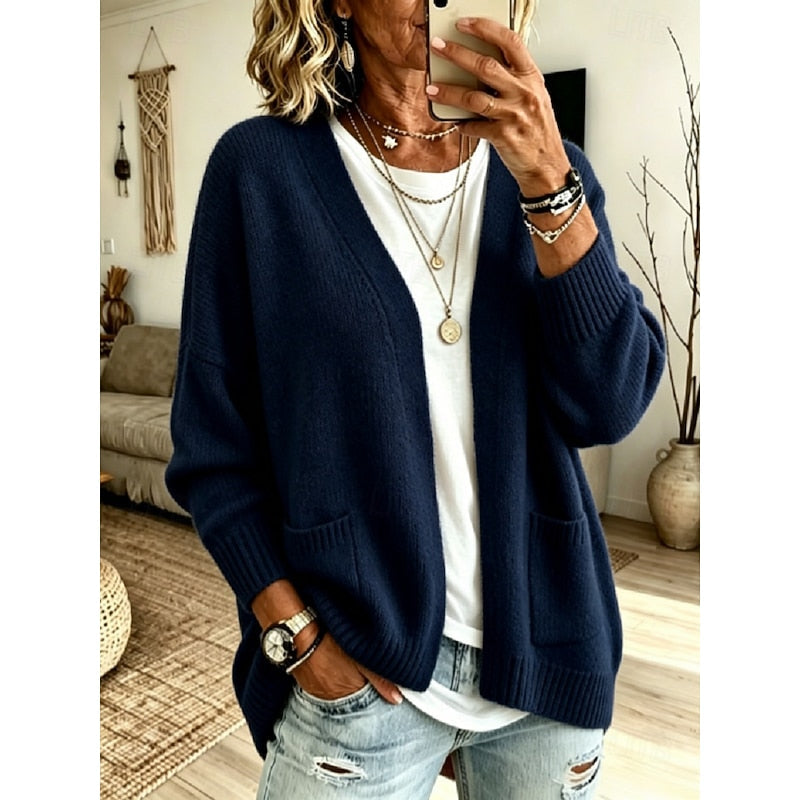 Iris | Relaxed Open-Front Cardigan
