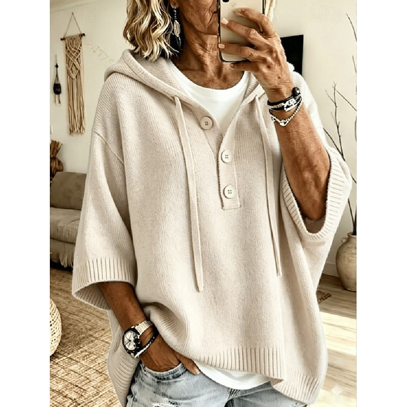 Brooklyn | Relaxed Hooded Knit Sweater