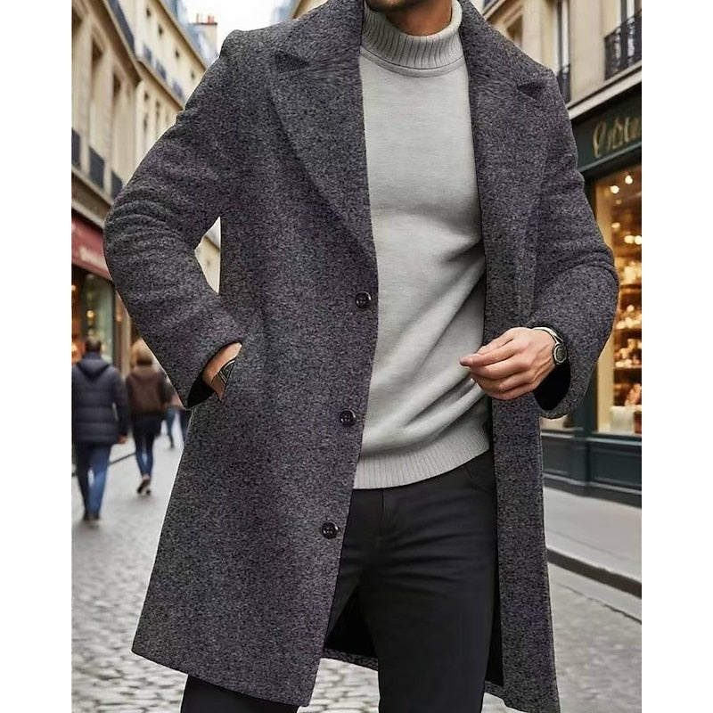 Callahan | Classic Long Overcoat