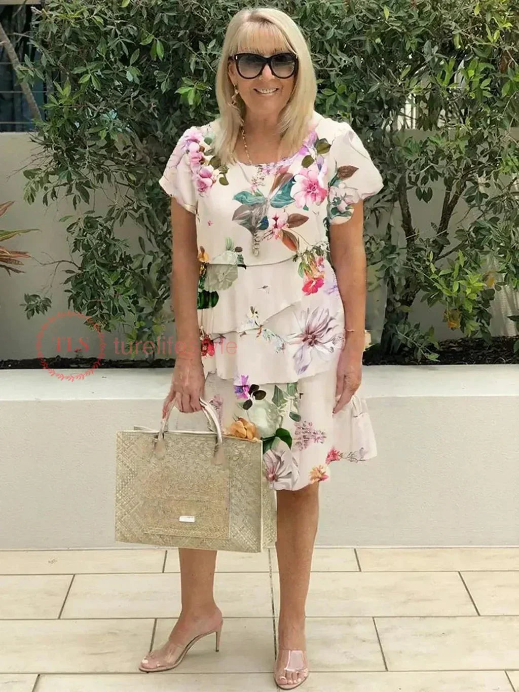 Macey | Ruffled Floral Dress