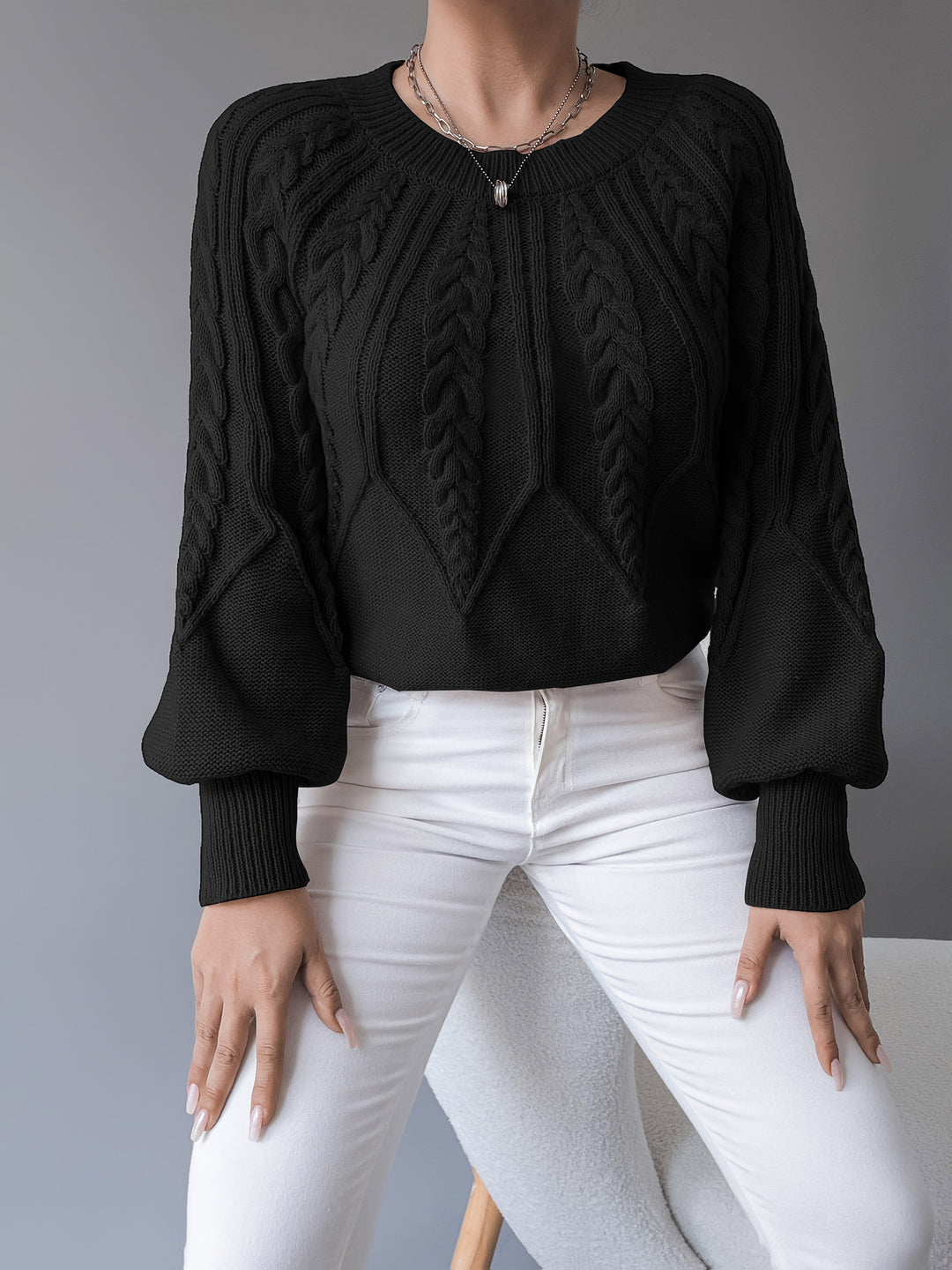 Elsie | Cable-Knit Textured Sweater