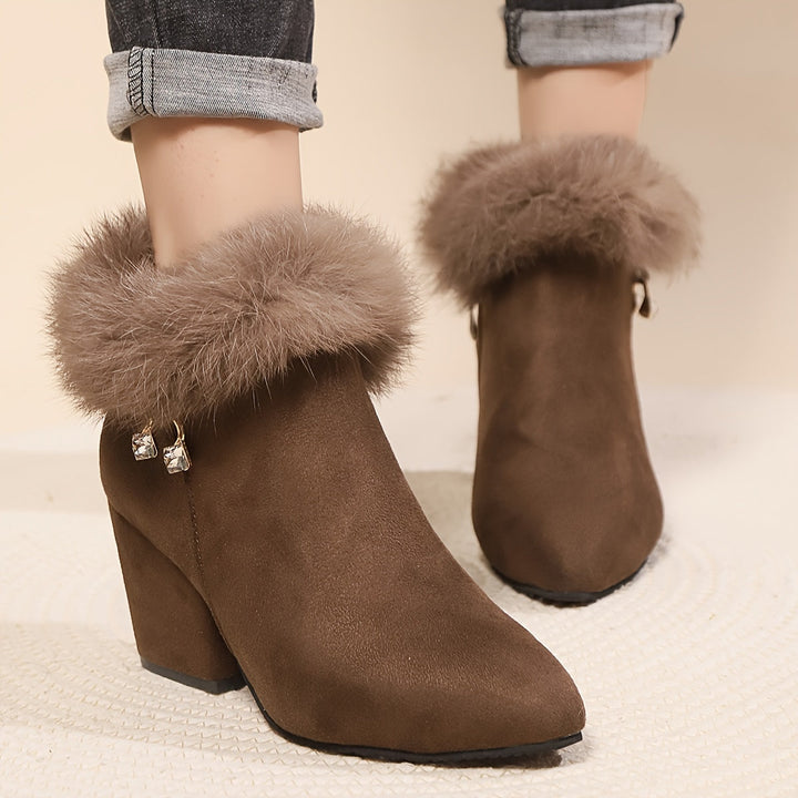 Fleur | Elegant Block-Heel Ankle Boots