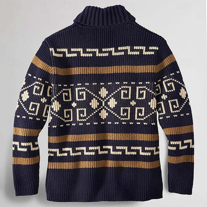 Sawyer | Patterned Zip Cardigan