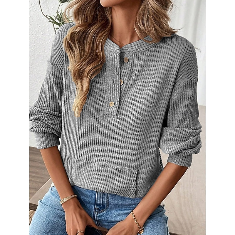 Sabine | Relaxed Henley Top