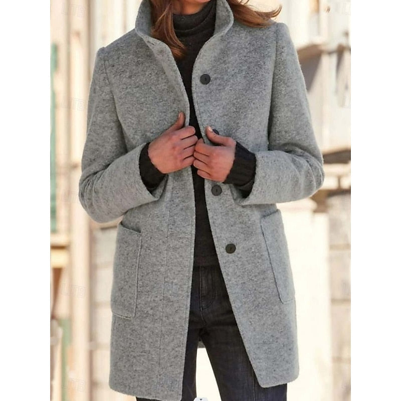 Felicity | Refined Stand-Collar Coat
