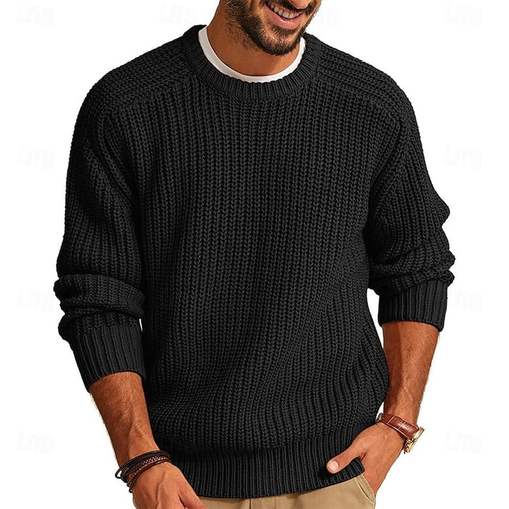 Franklin | Ribbed Round-Neck Sweater