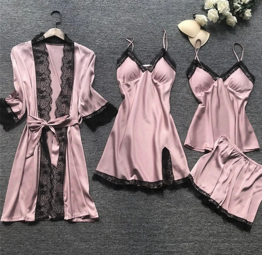 Iris - Sophisticated Satin Pyjama Set for Women