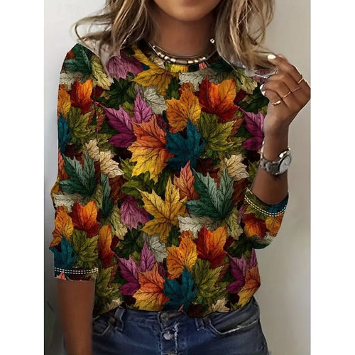 Penelope | Botanical Print Long-Sleeve Top