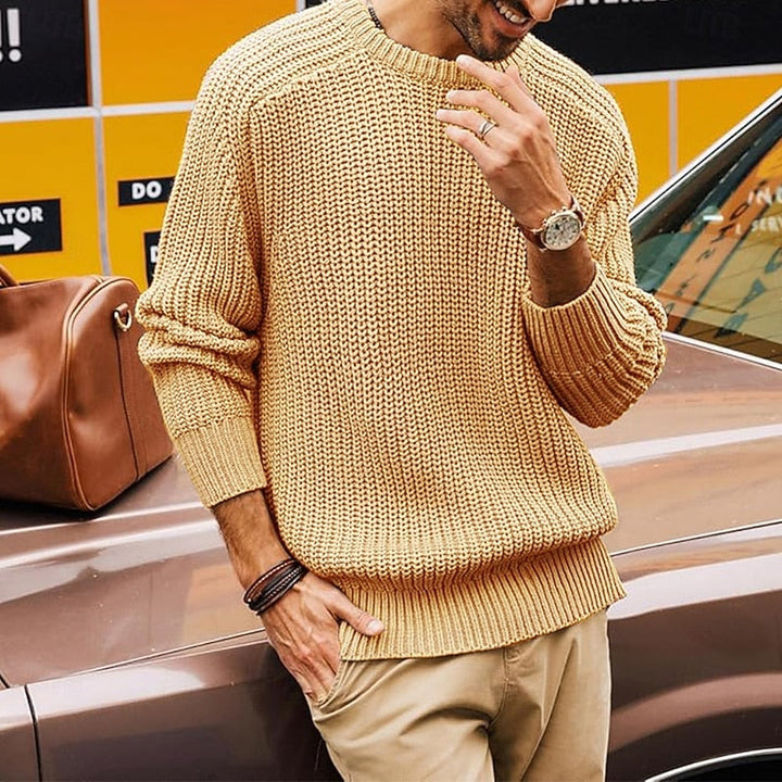 Franklin | Ribbed Round-Neck Sweater