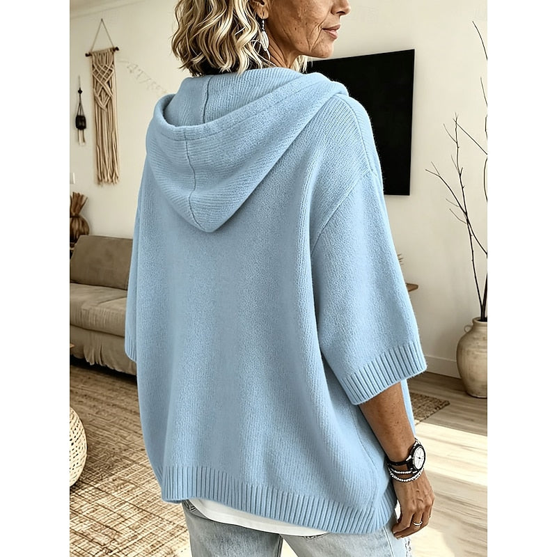 Brooklyn | Relaxed Hooded Knit Sweater