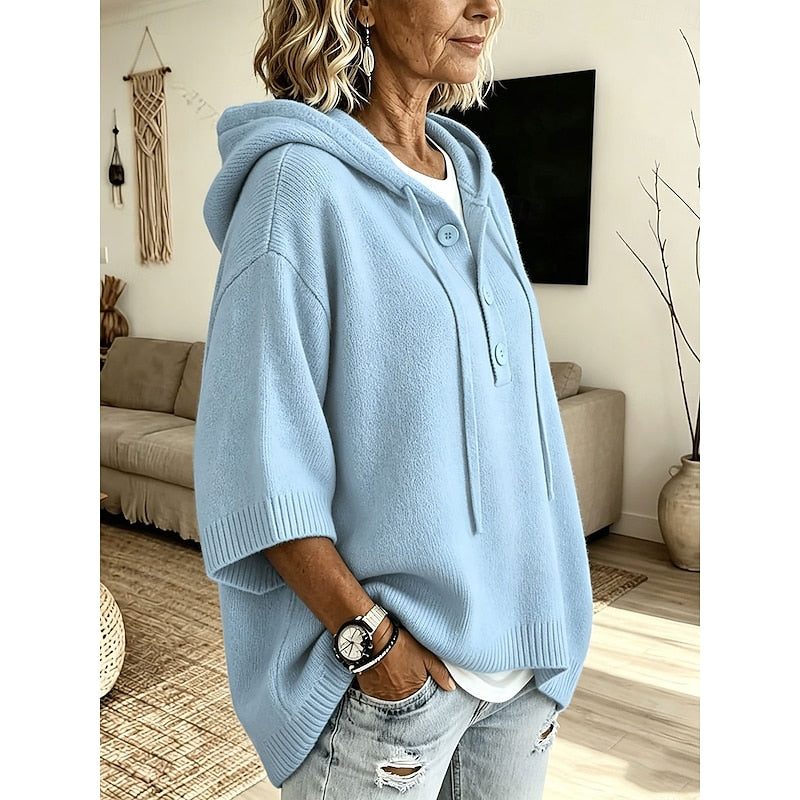 Brooklyn | Relaxed Hooded Knit Sweater