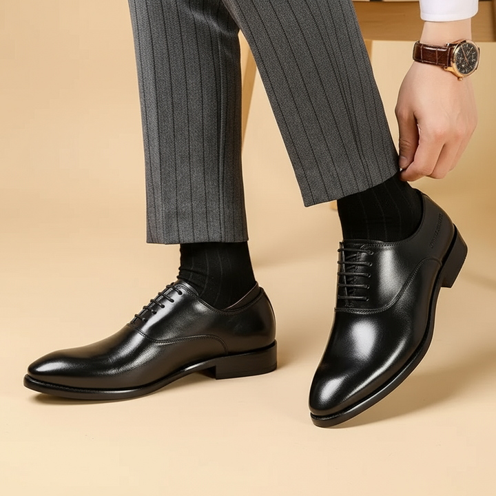 Orthopedic Leather Oxford Dress Shoes – Timeless Style & All-Day Comfort