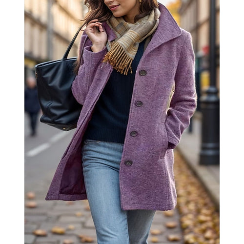 Rosalind | Timeless Turndown Collar Coat