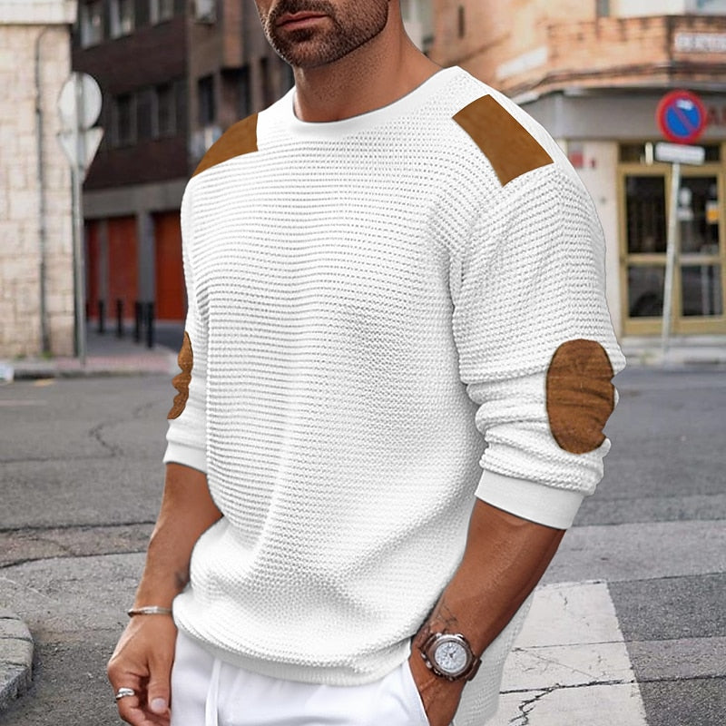 Quentin | Textured Crew Neck Sweater