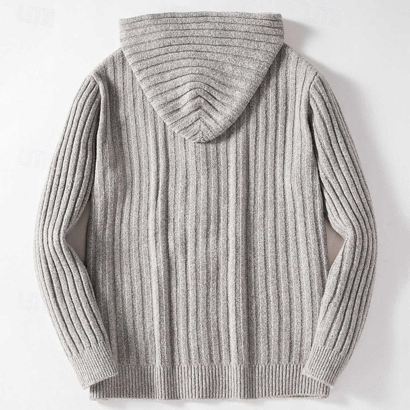 Graham | Cable-Knit Hooded Cardigan